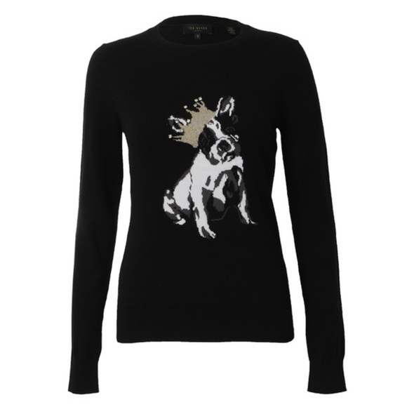 Ted Baker Top with Frenchie Bulldog - US 6 - Picture 3 of 9